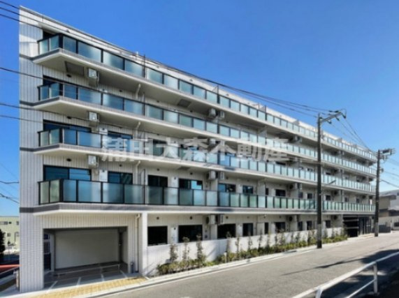 ドゥーエ大鳥居WESTの外観|2021年11月築　RC鉄筋コンクリート造地上5階建て総戸数51戸インターネット無料の人気賃貸マンション！東京都大田区西糀谷2丁目　京急空港線大鳥居駅徒歩9分、糀谷駅徒歩15分