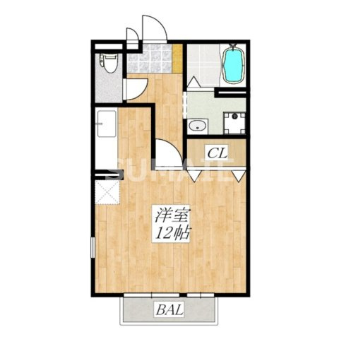 クレールⅠの間取り|間取り図です。