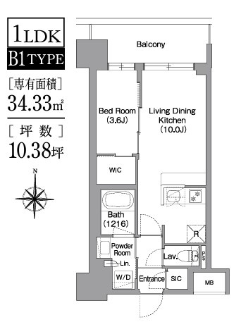 コンフォリア新大阪宮原Qの間取り