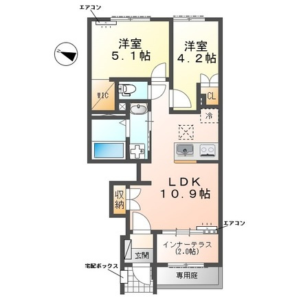 【間取り】 | クレリエール | 間取図