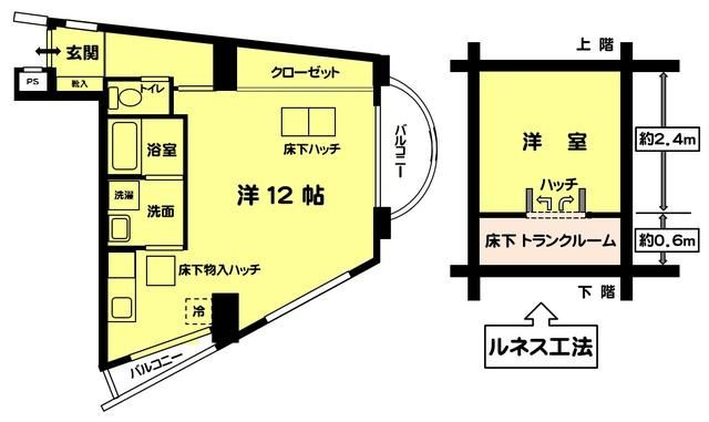 ルネス・カトー壱番館の間取り