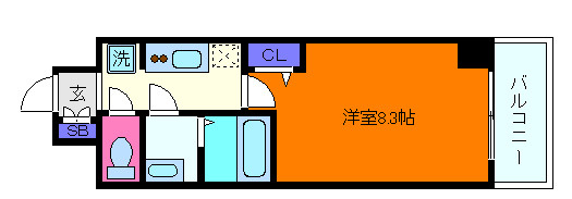ASCLAIRE KOBE HIGASHINADAの間取り