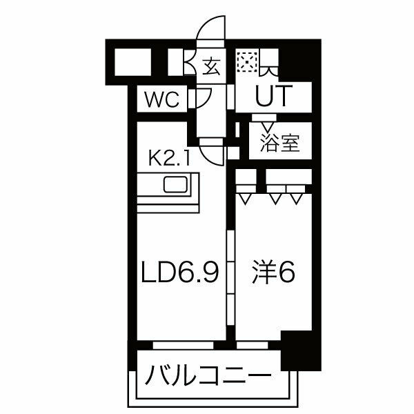 メイクス熱田大宝の間取り