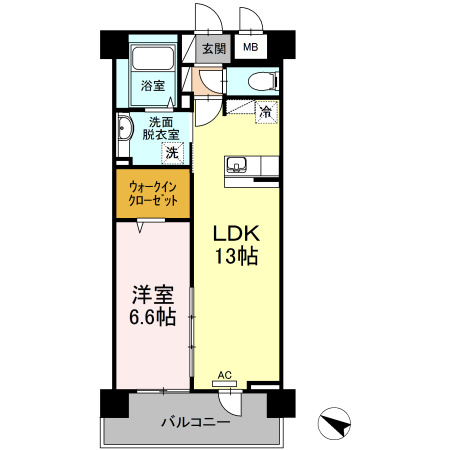 ＰＬＡＺＡ池尻１の間取り