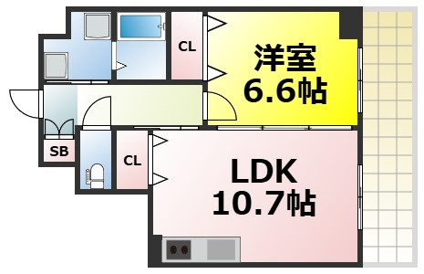 【間取り】 | エルミタージュ難波Ⅲ 仲介手数料無料