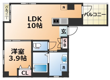 SDグランツ神戸西元町の間取り