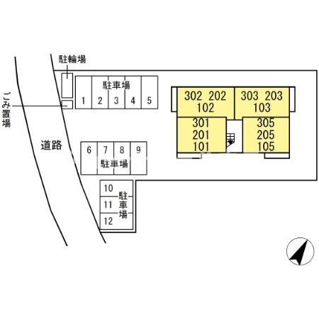 コンフォート　那珂の区画図