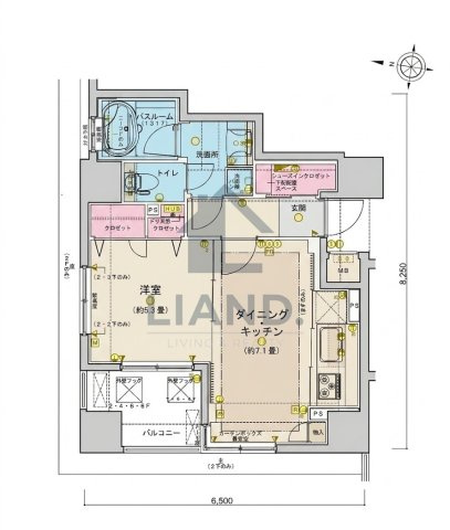 ライオンズ赤坂セントマークス　赤坂小学校区の間取り|ライオンズ赤坂セントマークス
