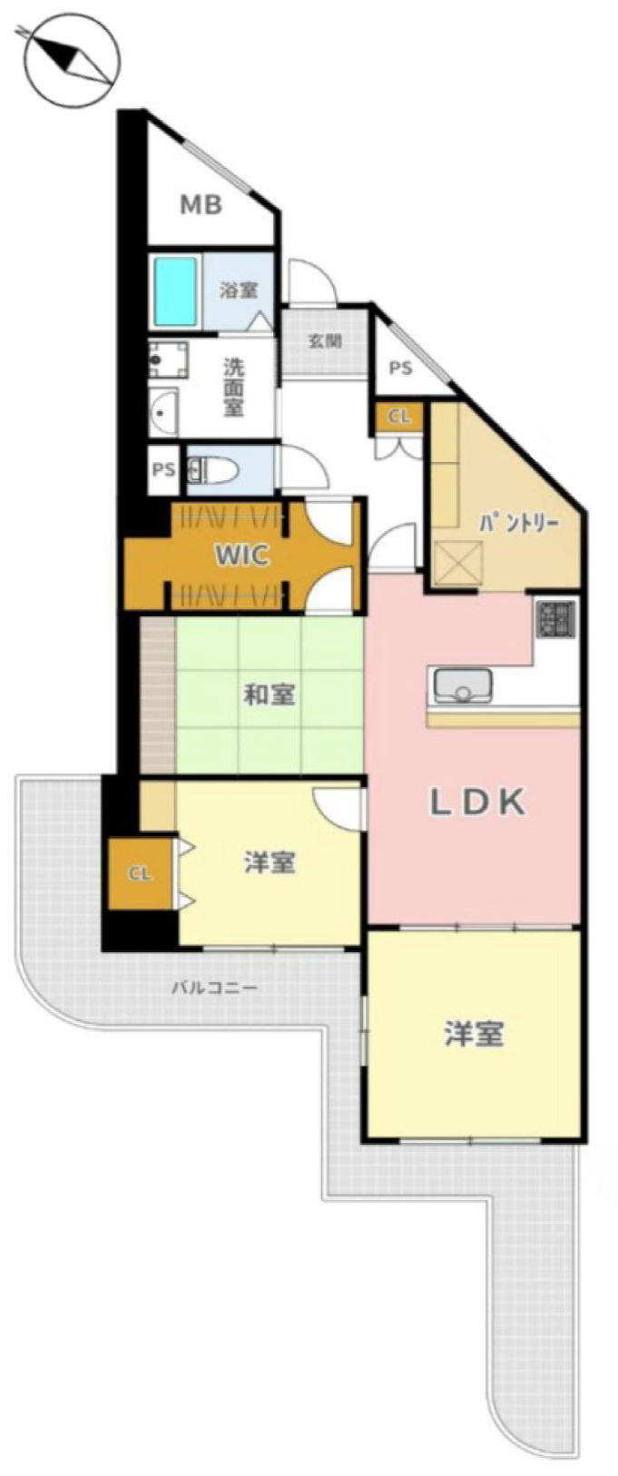 エバーグリーン淀川３号館の間取り