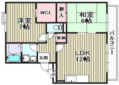 セレノ高石の間取り