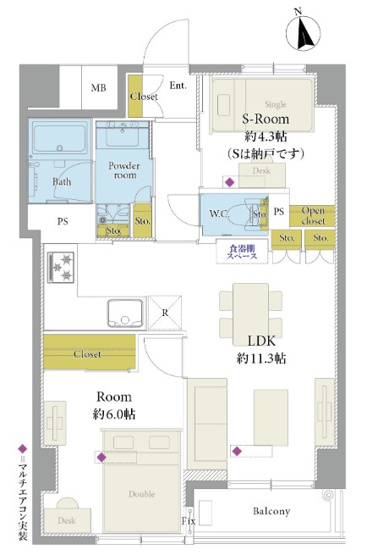 【間取り】 | モンテベルデ千駄木