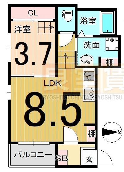 【間取り】 | ハーモニーテラス東大杉町