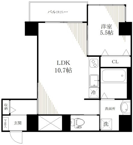 Chez KOTOBUKI（シェ・コトブキ）の間取り