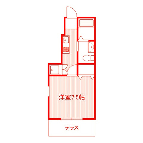 鎌倉市台１丁目のアパートの間取り