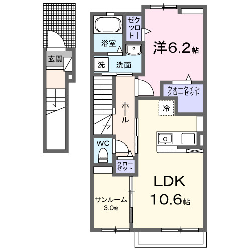【間取り】 | レリア　南アルプス　Ⅱ