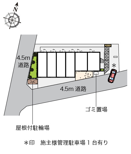 レオパレスエスタ　セルトⅡ の区画図