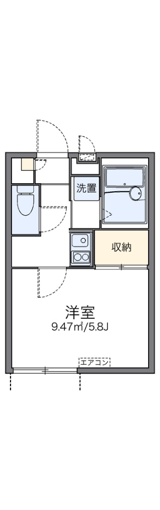 レオパレスエスタ　セルトⅡ の間取り