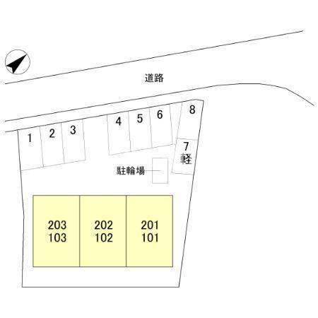 Σresidence歌川町　A棟の区画図|当社、チルホームのHPもご覧ください(^^)/物件情報多数♪