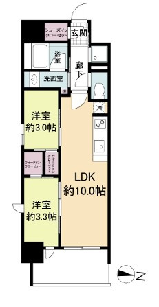 リビオメゾン新大阪の間取り