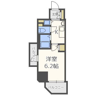 【間取り】 | プレサンス心斎橋ルティア