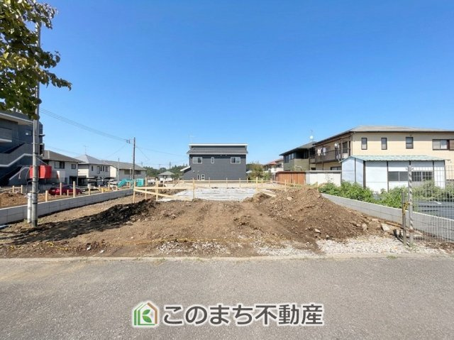 CRADLEGARDEN宇都宮市清原台第7の外観|建築中現地写真（同社施工の完成物件・モデルハウスがご見学できます）
