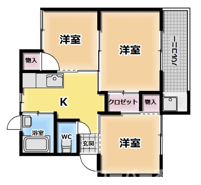 京都あすかの間取り
