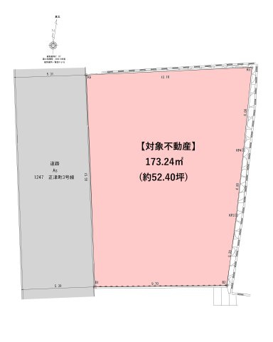正津町の土地図