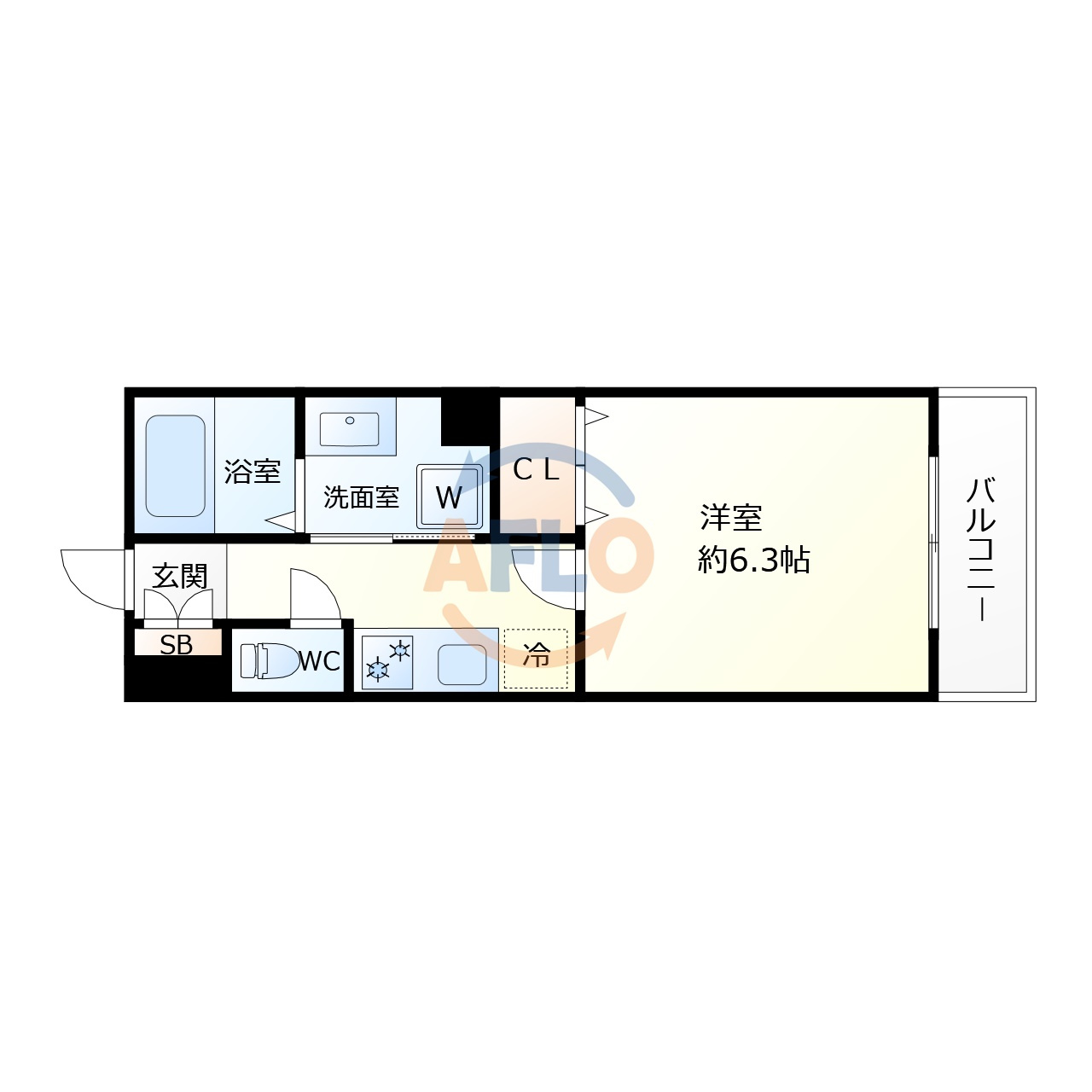 パークサイドメゾン新梅田の間取り|パークサイドメゾン新梅田　間取り