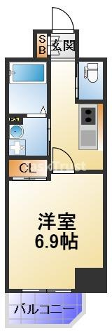【間取り】 | ジュネーゼグラン本町East