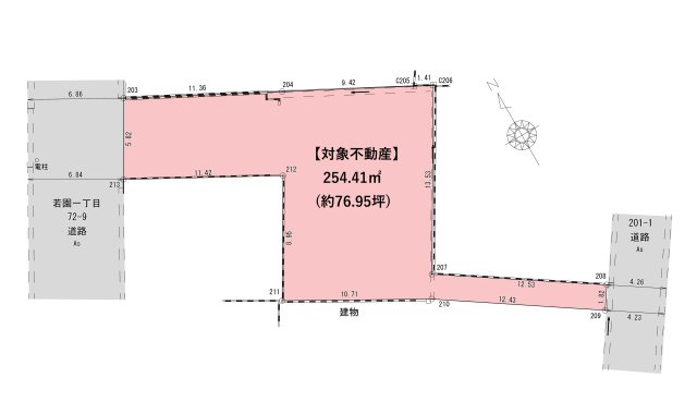 若園三丁目（21期）の土地図