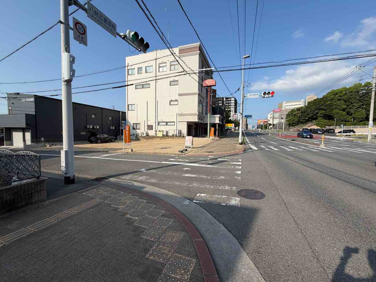 山寺町の前面道路含む現地写真|現地（2026年7月21日）撮影
