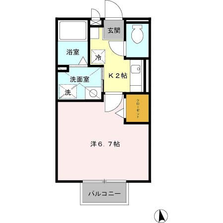 セジュールシャトレーA棟の間取り