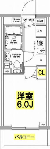 グランカーサ市川国府台の間取り
