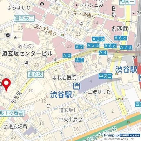 ノア道玄坂の地図