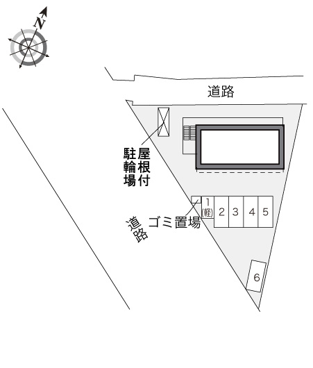 レオパレスサニーハイツ　アオキ の区画図