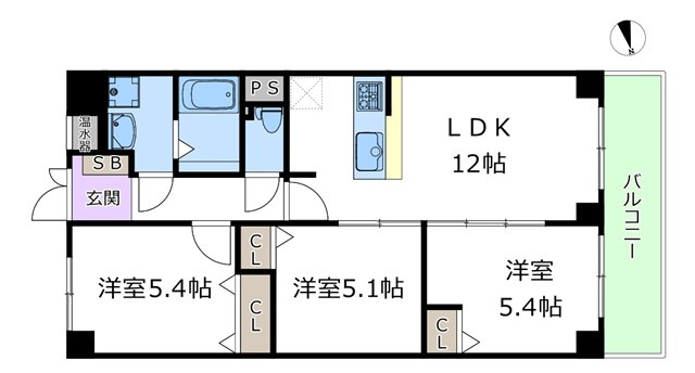 【間取り】 | ルネ豊中 | エイブルにて取扱い可能な住宅ローンは、全部で10種類以上！お客様にピッタリの住宅ローンを当社のFPよりご案内させて頂きます。住宅ローンのご相談だけでも、お気軽にご相談下さいませ。