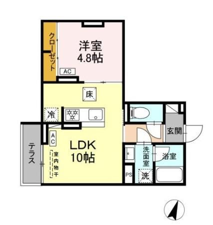 【間取り】 | セレスティア中央 Ⅱ