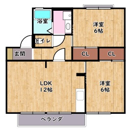 【間取り】 | グリーンタウン杉原