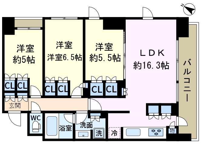 アデニウム新小岩Ⅱの間取り