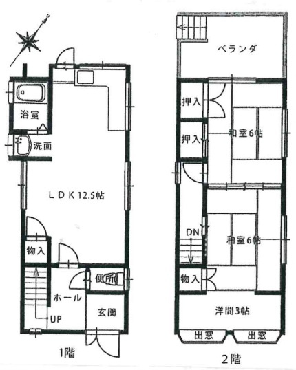 神戸市垂水区多聞台2丁目の間取り