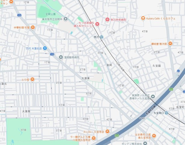 東大阪市大蓮東　第5期　新築一戸建ての地図