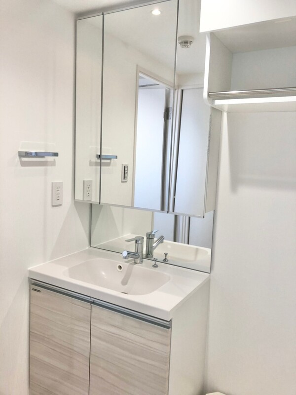 調布市布田１丁目の賃貸マンションの洗面所