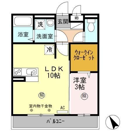 ノア東山B棟の間取り