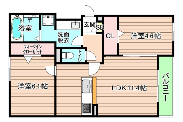 網島SOCIAの間取り