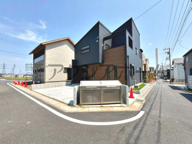 所沢市北秋津・全1棟　新築一戸建　～北西角地～の前面道路含む現地写真