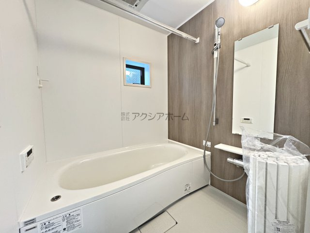 所沢市北秋津・全1棟　新築一戸建　～北西角地～の浴室|1坪タイプのユニットバス