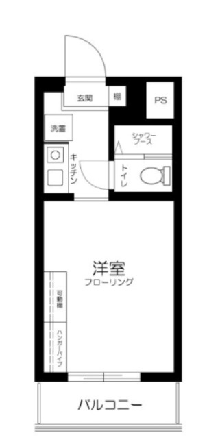 新宿区下落合３丁目の賃貸マンションの間取り