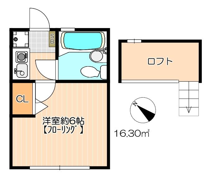 ローズアパートQ48番館A棟の間取り