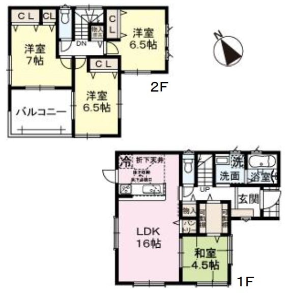 姫路市第9下手野（全3棟）1号棟の間取り|4LDKです。