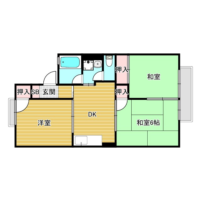 パセオ豊里の間取り